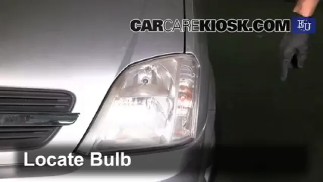 2003 Opel Meriva SE Cosmo 1.6L 4 Cyl. Éclairage Feu clignotant avant (remplacer l'ampoule)
